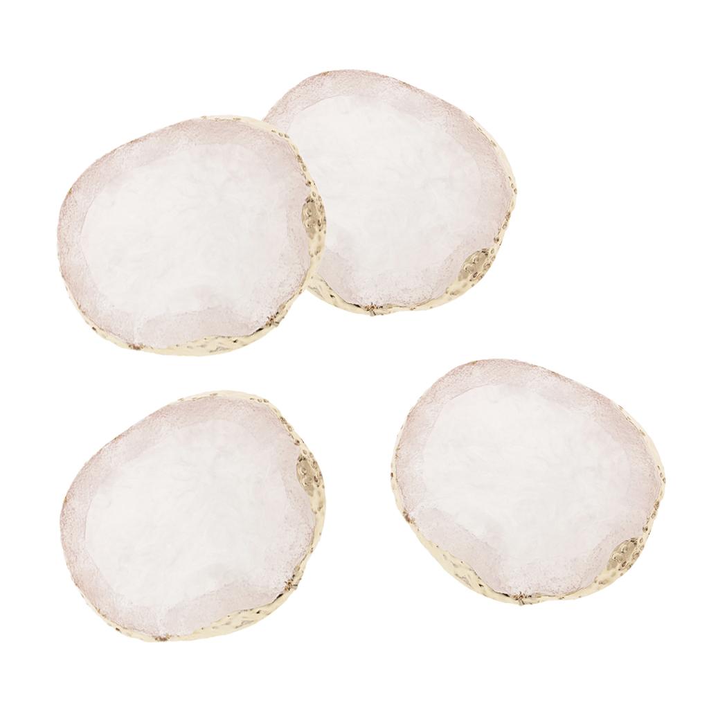 4xnail art Palette drink coaster cup mat decors white 