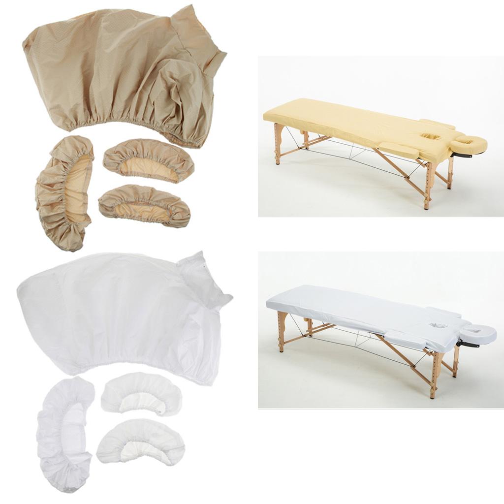 8PCS Acupuncture Massage Table Bed Fitted Pad Face Cradle Hand Pillow Cover