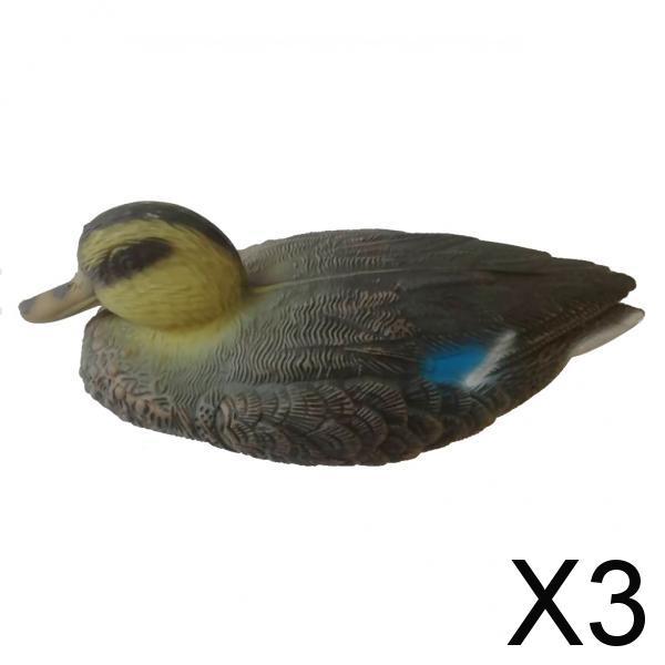 3x3D Lifelike Floating Hunting Shooting Drake Duck Decoy Decoying Female Duck