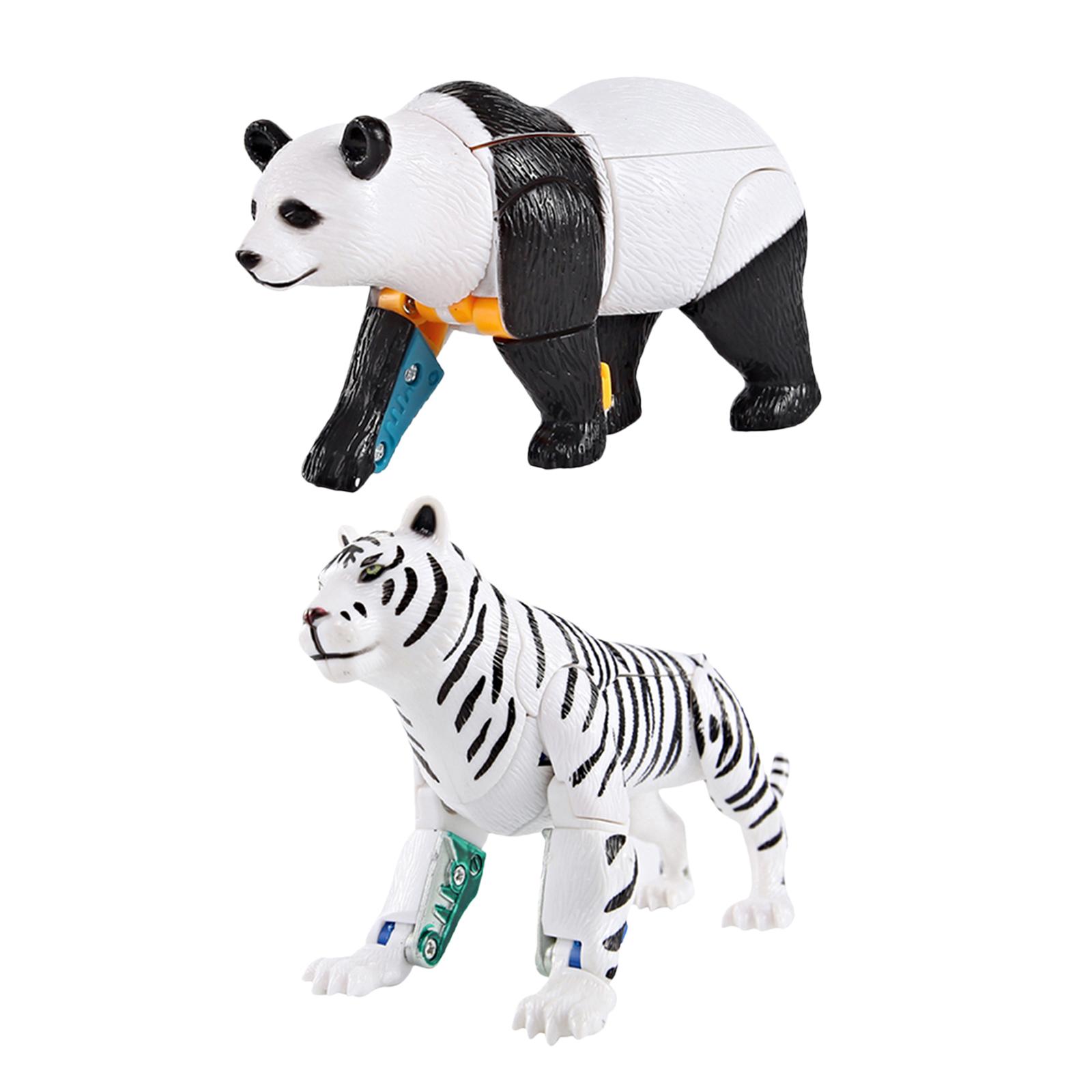 2pc Transformation Animal Figures Toys Robot Educational Toys for Kids 