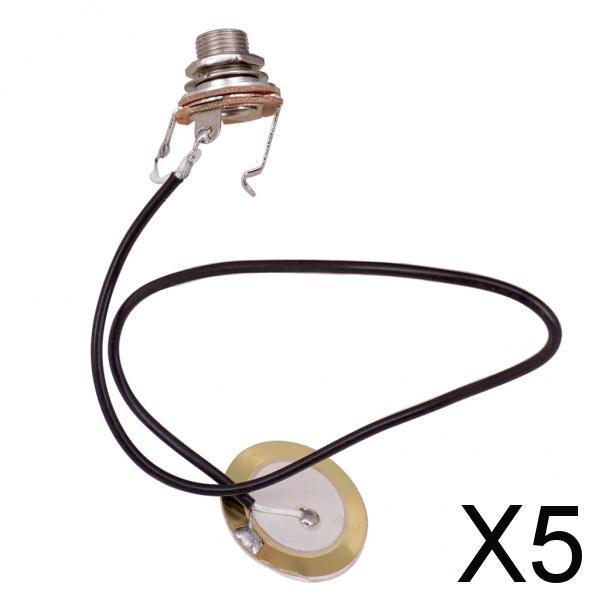 5xPickup Piezo Transducer for Acoustic Guitar Violin Ukulele Mandolin Parts