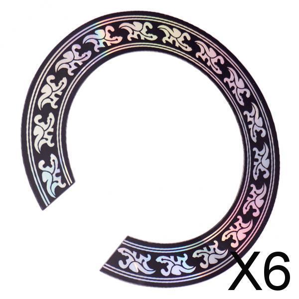 6xSound Hole Decal Sticker for Acoustic Guitar Musical Instrument Accessory