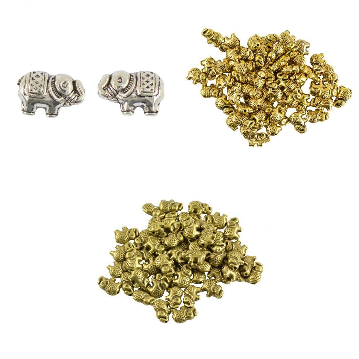 150 Pieces Elephant Spacer Charms Bead For Jewelry Making 
