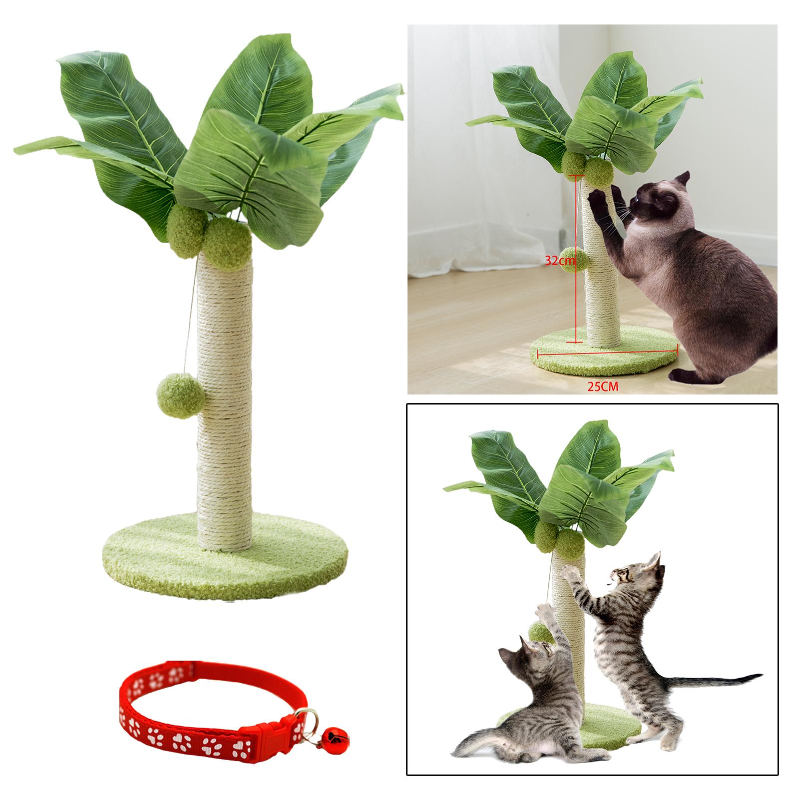 Cat scratching posts Cat Interactive Toy Cat Collar with Bell Necklace
