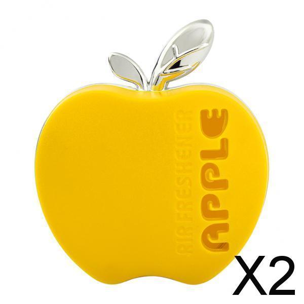 2xCute Car Air Outlet Solid Perfume Balm Freshener Diffuser Fragrance Yellow