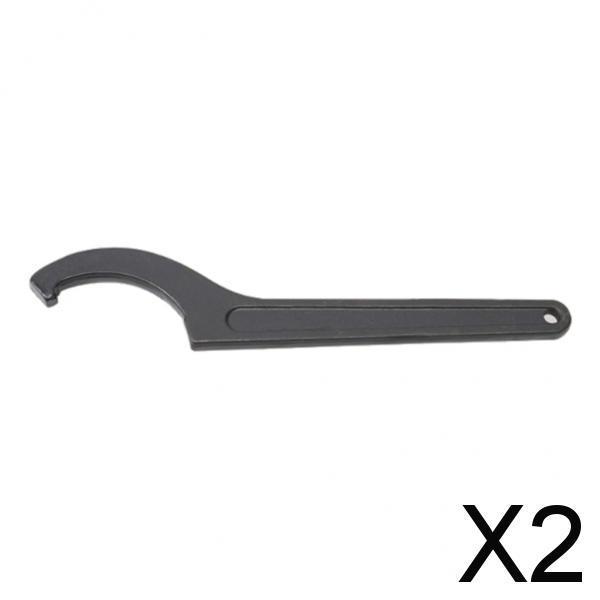 2x#45 Steel Square Head Adjustable Spanner Hook Wrench Tool 34-36mm