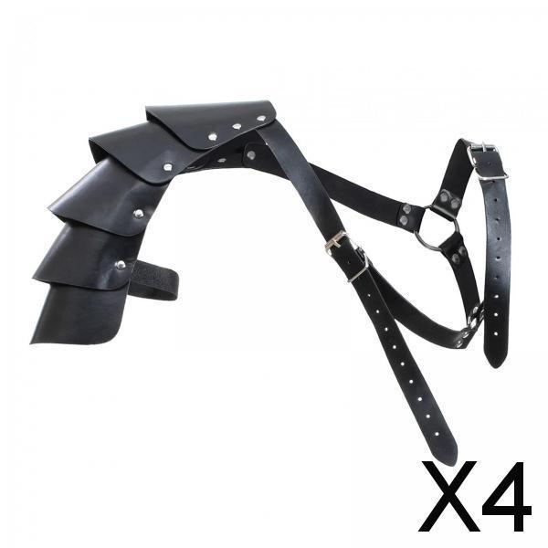 4xGothic Steampunk Shoulder Armors Shoulder Guard Shrug Belt