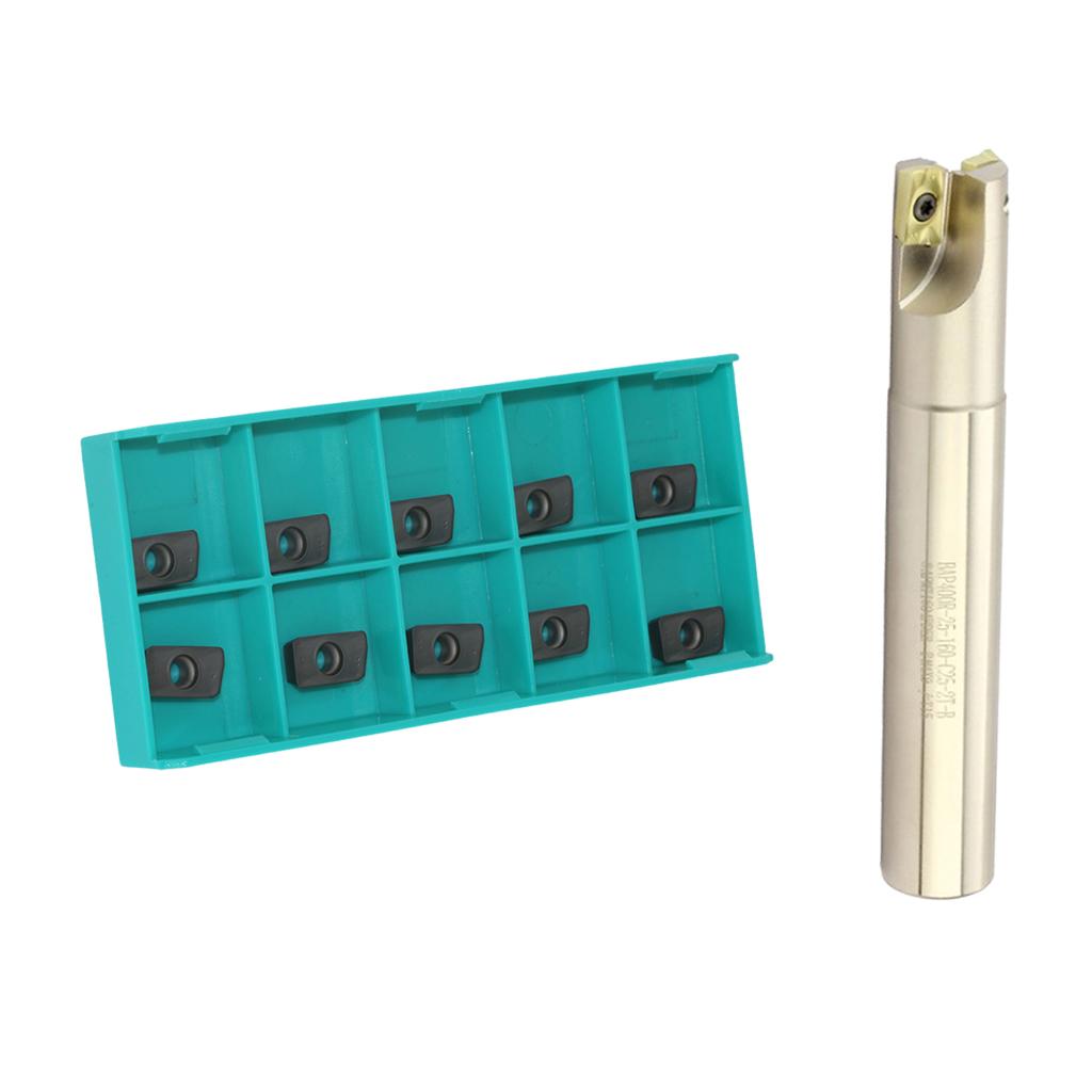 BAP300R Right Angle Milling Cutter Shank Fit APMT1135 + 10x Carbide Inserts