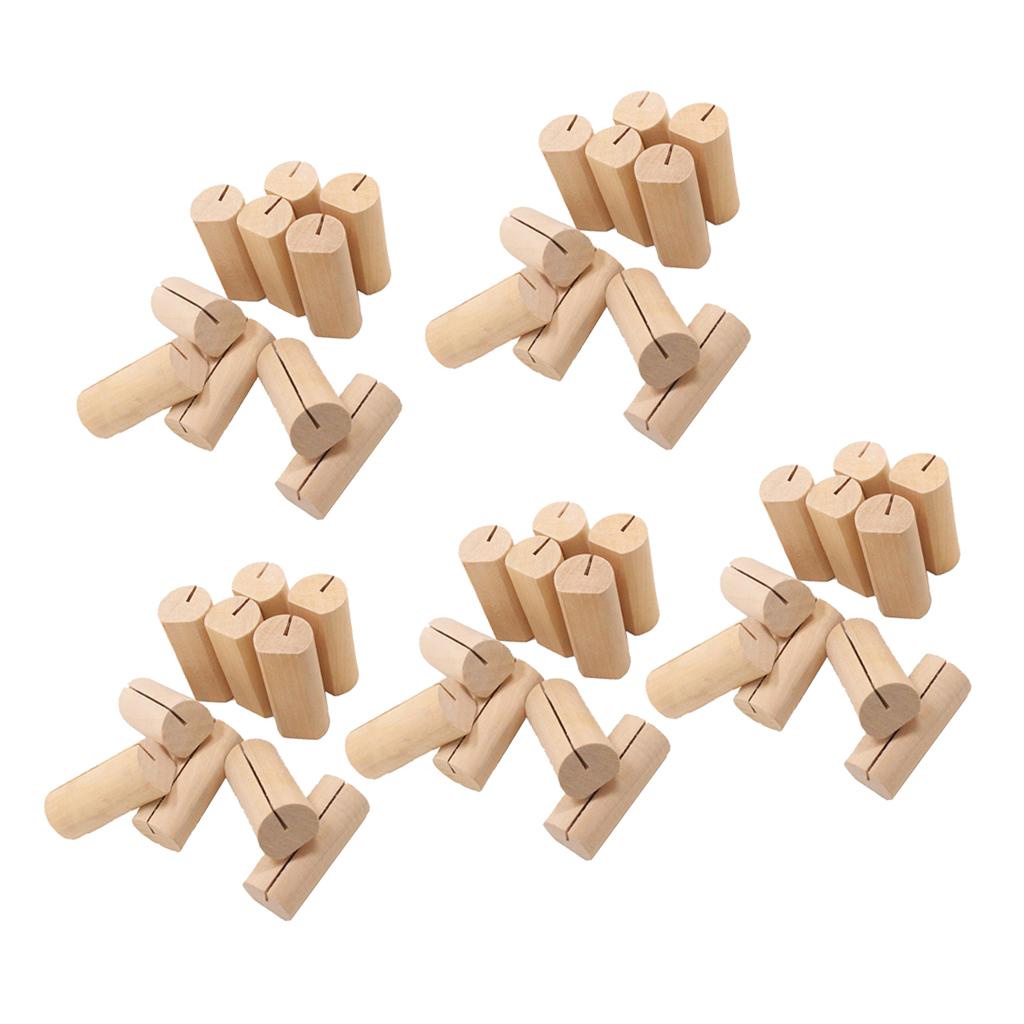 50x Wedding Party Table Number Name Sign Business Card Holders Cylindrical