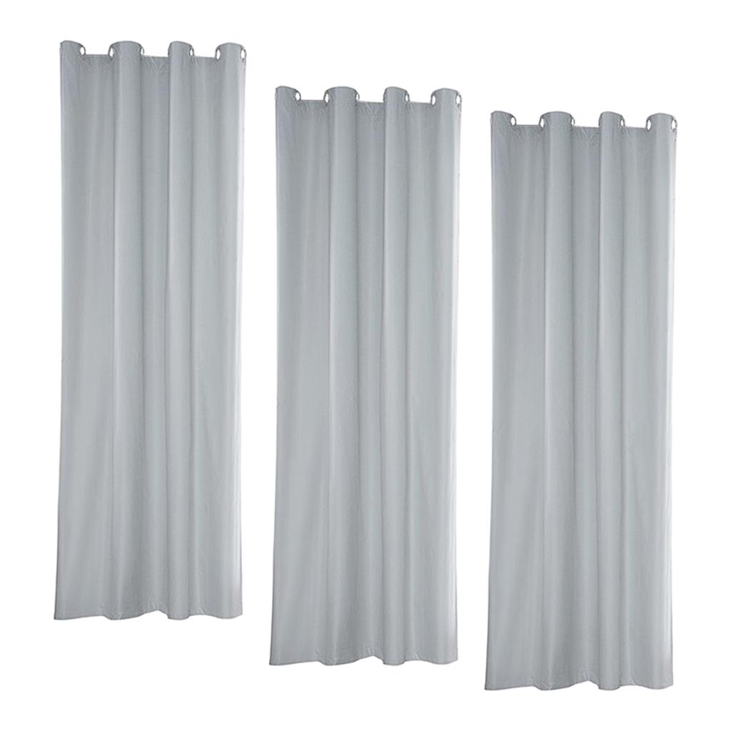 Outdoor Curtains Waterproof Blackout Curtains for Patio 3pcs 54x108inch