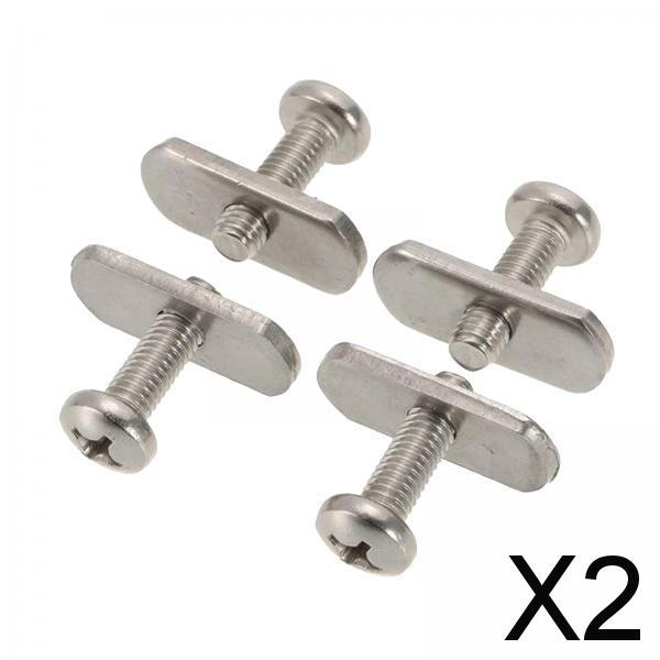 2x4pcs Kayak Canoe Screws & Track Nuts Rail/Track Hardware Mounting Kayaker