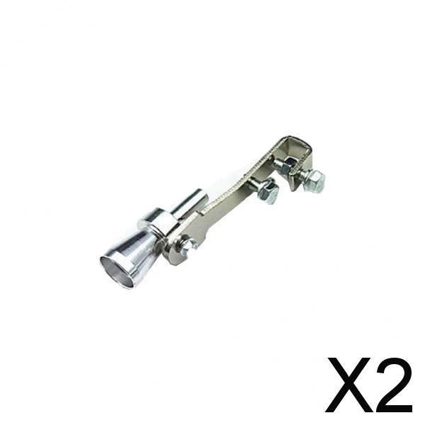 2xUniversal Car Turbo Whistle Car Refitting Turbo Whistle Exhaust Pipe Sound