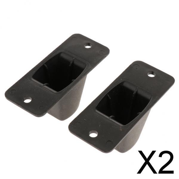 2x Plastic Stud Screw Mount Luggage Feet Foot Pad