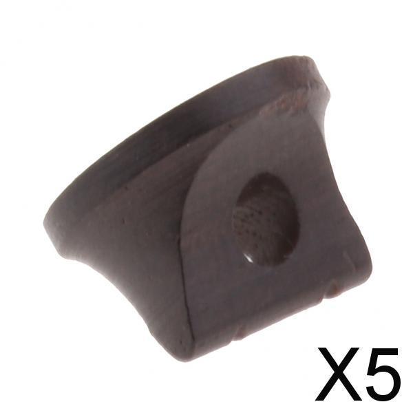 5x1 Piece Sandalwood Erhu Bridge for String Instrument Parts Black
