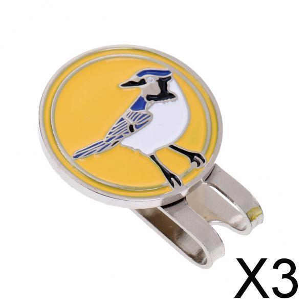 3xgolf ball markers Yellow