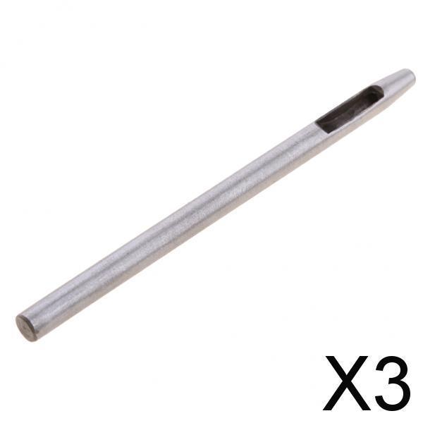 3xSteel Round Hollow Punch Hand Tools Hole Punching Leather Gasket 3.0mm