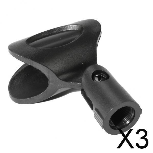 3xSolid Clip/U-clip Microphone Stand Microphone Clip Microphone Accessories A