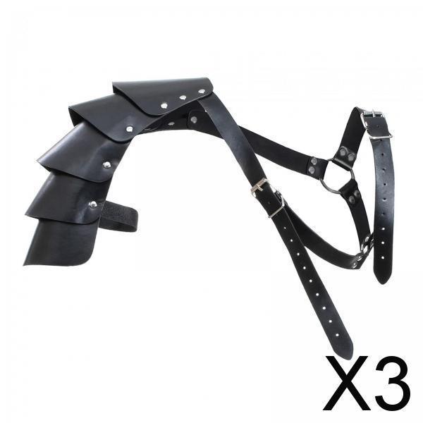 3xGothic Steampunk Shoulder Armors Shoulder Guard Shrug Belt
