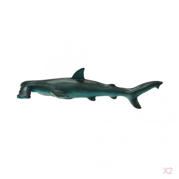 Vivid Sea Animal Rubber Hammerhead Shark Model Figure Kids Educational Toy