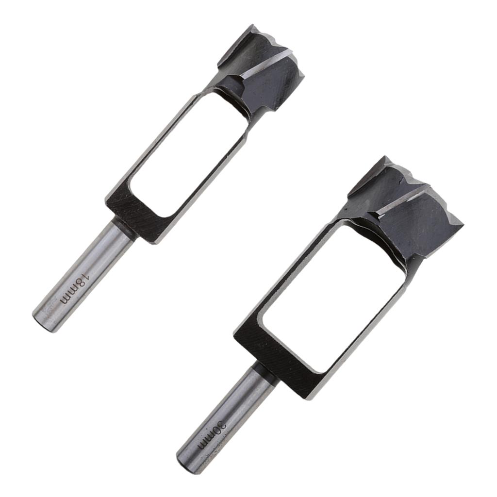 2PCS Tapered Snug Plug Cutters 13MM 1/2 Inch Shank 18mm + 30mm