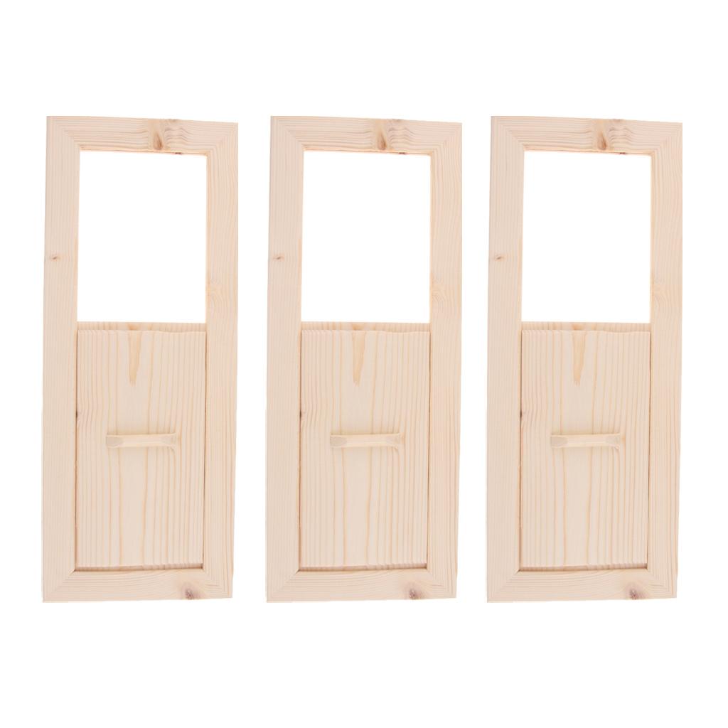 3 Pieces Cedar Sauna Air Ventilation Panel, 13x5.1inch, Sauna Accessories