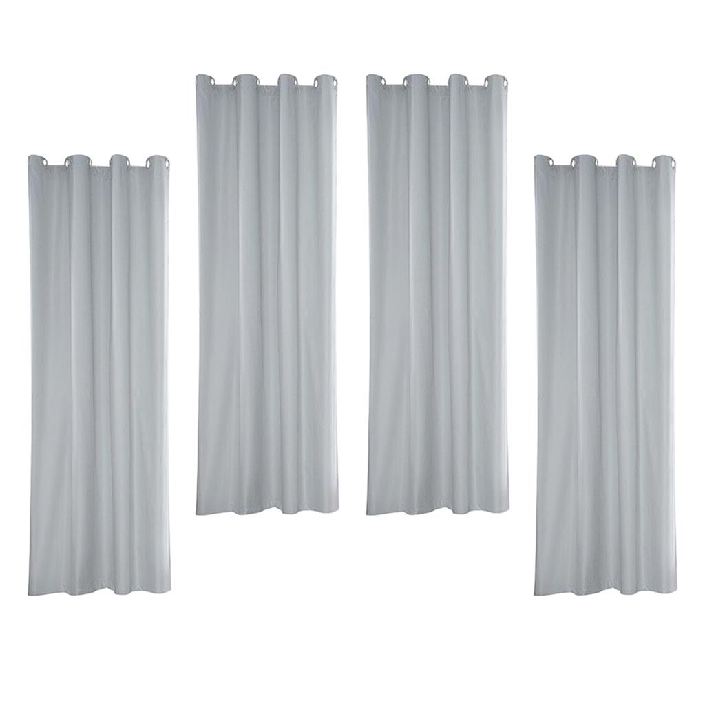 Outdoor Curtains Waterproof Blackout Curtains for Patio 4pcs 54x108inch