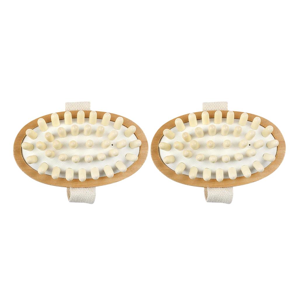 2 Pcs Anti Cellulite Massager Body SlimmCirculation Brush Muscle Relax