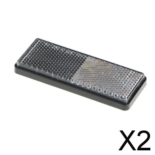 2xCar Cycle Reflector Light Reflective Strips Stick On Self Adhesive White