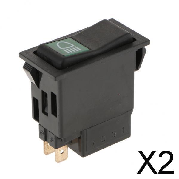 2xAutomobile Truck Car Vehicle Engineering Rocker Button Two Gear 3 Pin Switch