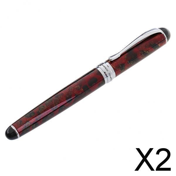 2xStandard Gel Pen Office Roller Ball Pen Writing Equipment Gift Craft Red