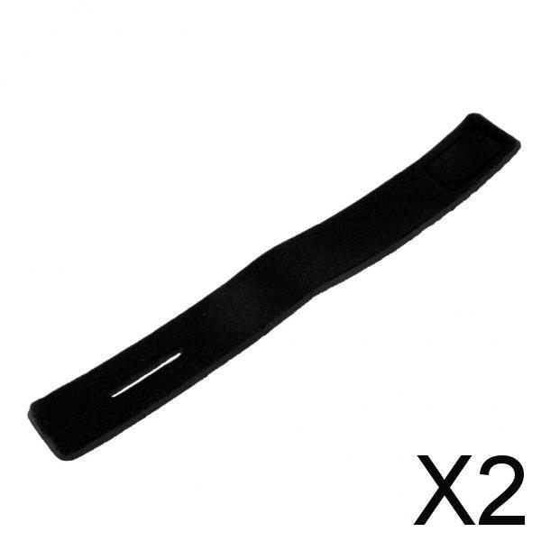 2xFishing Rod Ties Straps Belt Elastic Band Pole Holder Accessories Black