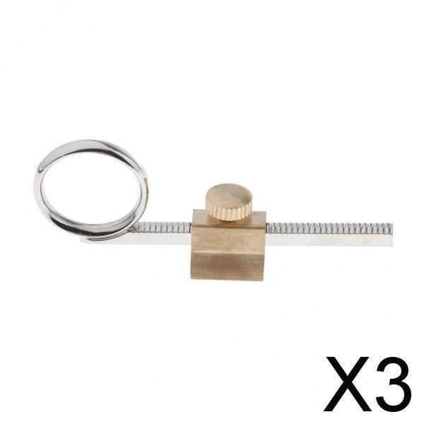 3xTrumpet Slide Finger Ring with Holder Trumpet Parts Accessories 75mm Length