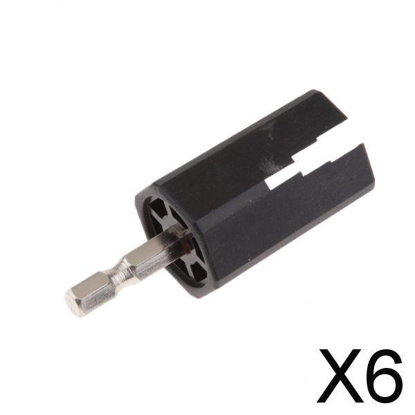 6xMulti-functional Guitar String Winder Electric Drill Head Instruments Parts