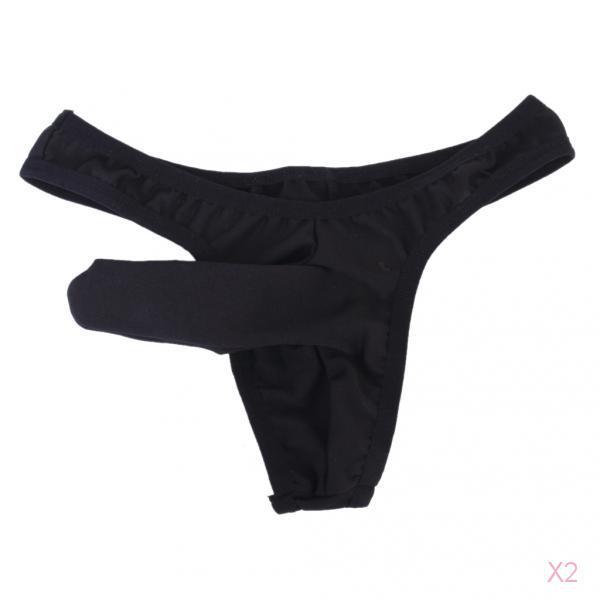 Sexy Mens G-string Thong Stretch Pouch Charming Underwear Panty Black 