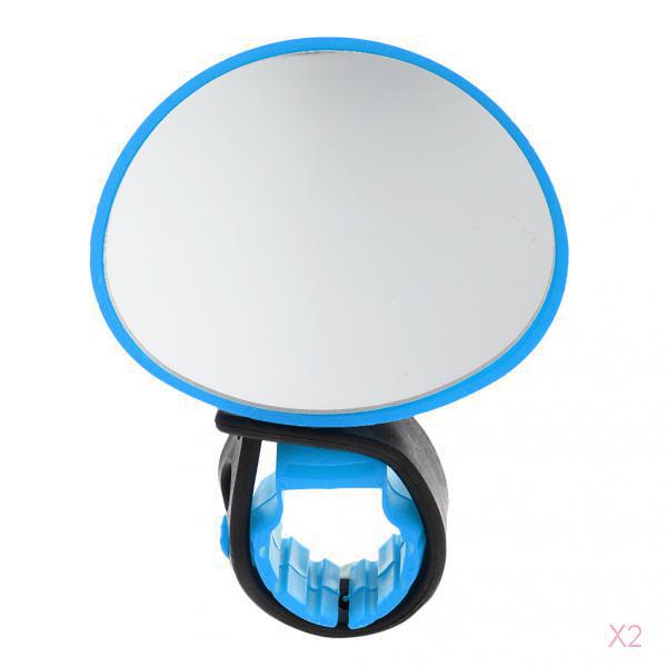 Universal Bike Bicycle Cycling Mirror 360 Handlebar Rearview Mirror Blue