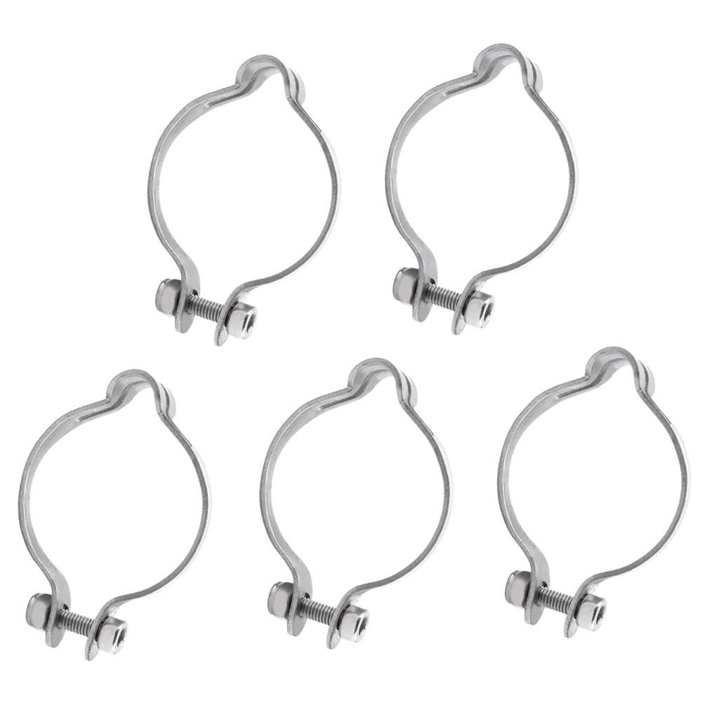 5pcs MTB Bike Cycle Bicycle Cable Clamp 25.4mm Vintage Bicycle Accessories