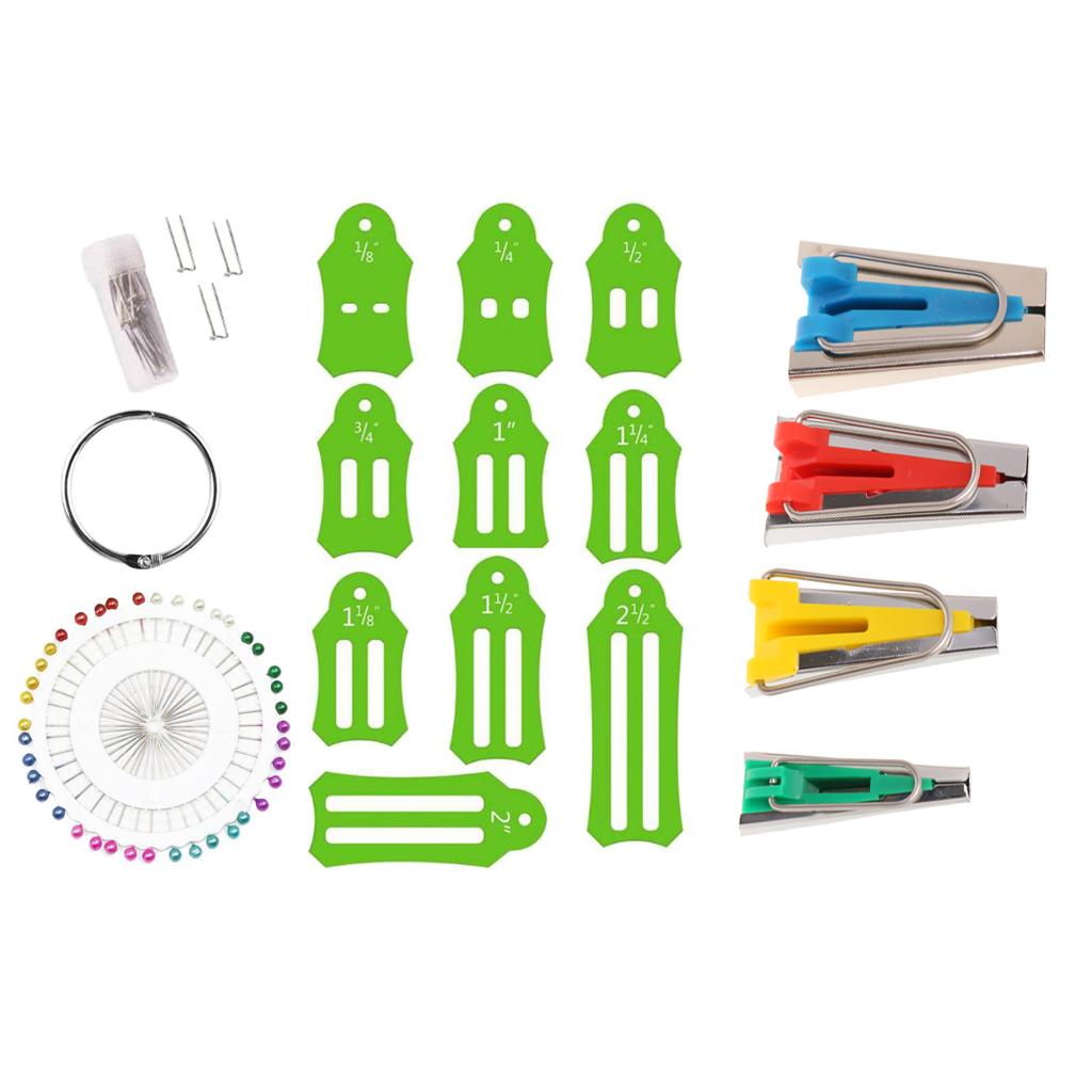 Jelly Roll Sasher Tool Set 13 Pieces & Fabric Bias Tape Maker