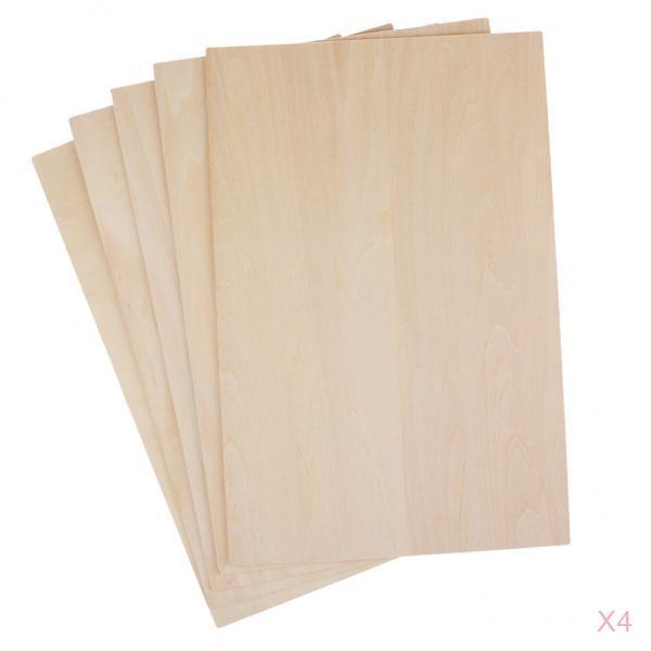 Basswood Sheets 2mm Thick RC Airplane Model DIY Making Kits 200x450mm 20pcs