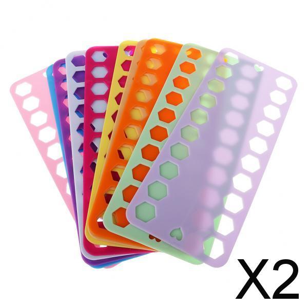 2x10 Piece Plastic Embroidery Thread Board Organizer Cross Stitch Thread Plate