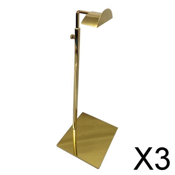 3xHeight Adjustable Display Stand Rack Holder for Handbags Purse Rose Gold