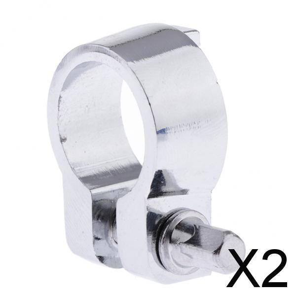 2xCymbal Stand Chrome Memory Lock 3/4" Drum Mounts Hardware 19mm