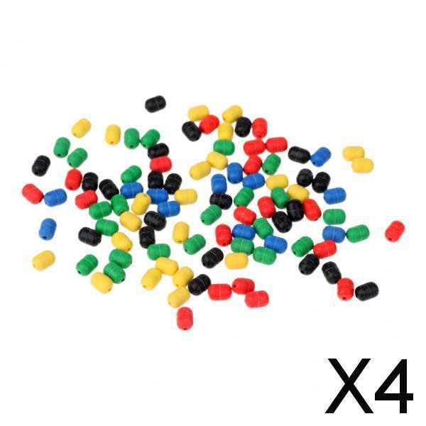 4x100Pcs Carp Bait Soft Beads Sea Fishing Lure Floating Float Tackles Cylinder