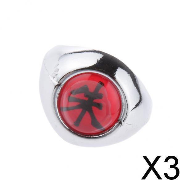 3xZhu Ring For Naruto Akatsuki Members Cosplay 