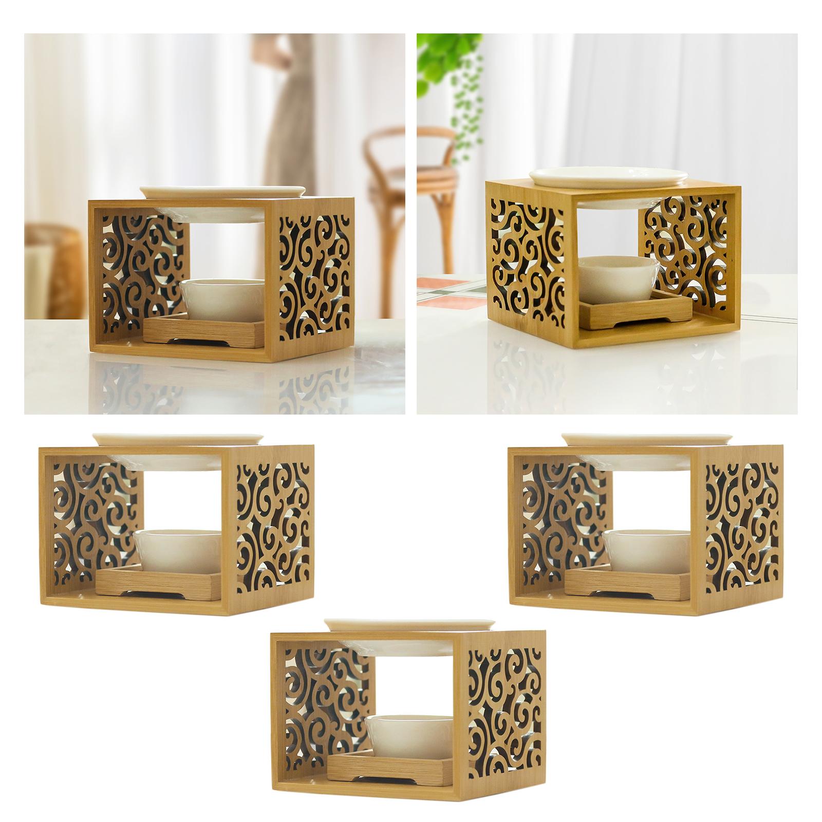 3xCeramic Tea Light Candle Holder Wax Melt Warmer Aroma Essential Oil Burner