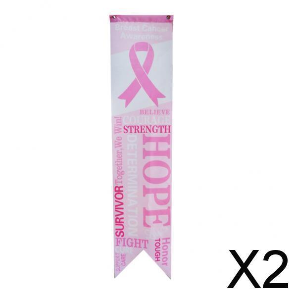 2xBreast Cancer Awareness Hanging Banner