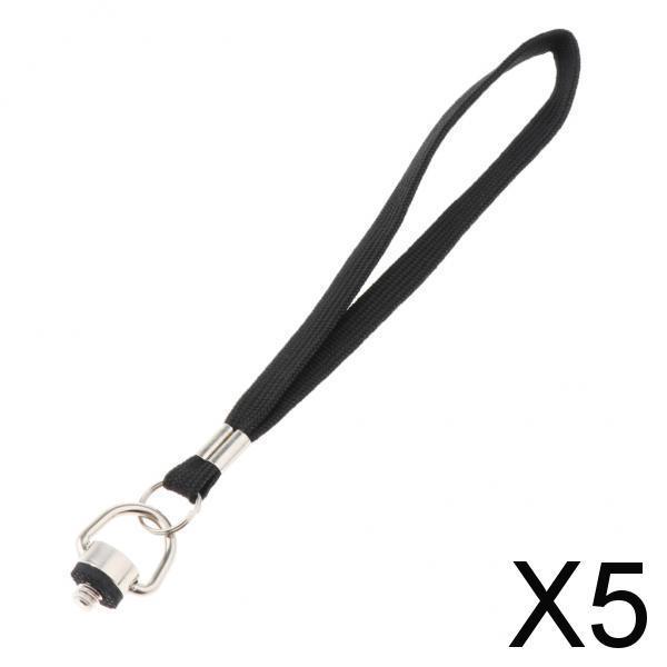 5xCamera Hand Wrist Strap Lanyard Wristband with Stainless Steel 1/4inch Screw