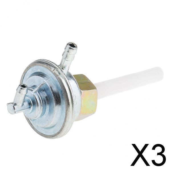 3xMotorcycle Scooter Fuel Gas Tap Switch Shutoff Valve Petcock Universal