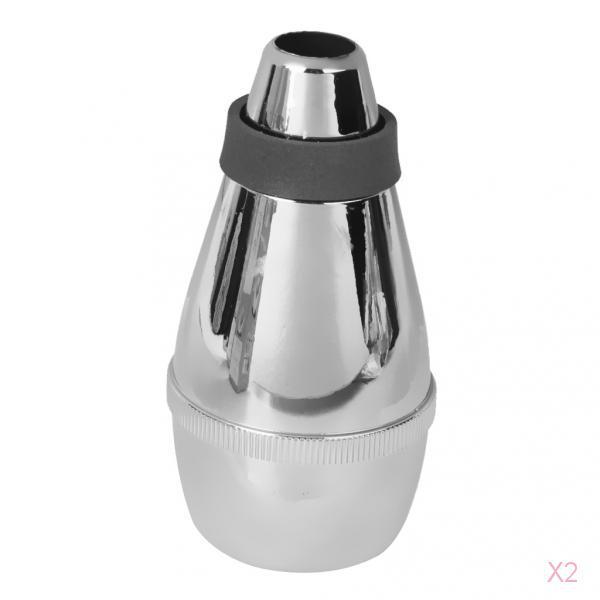 ABS Trumpet Mute for Practice Silver   