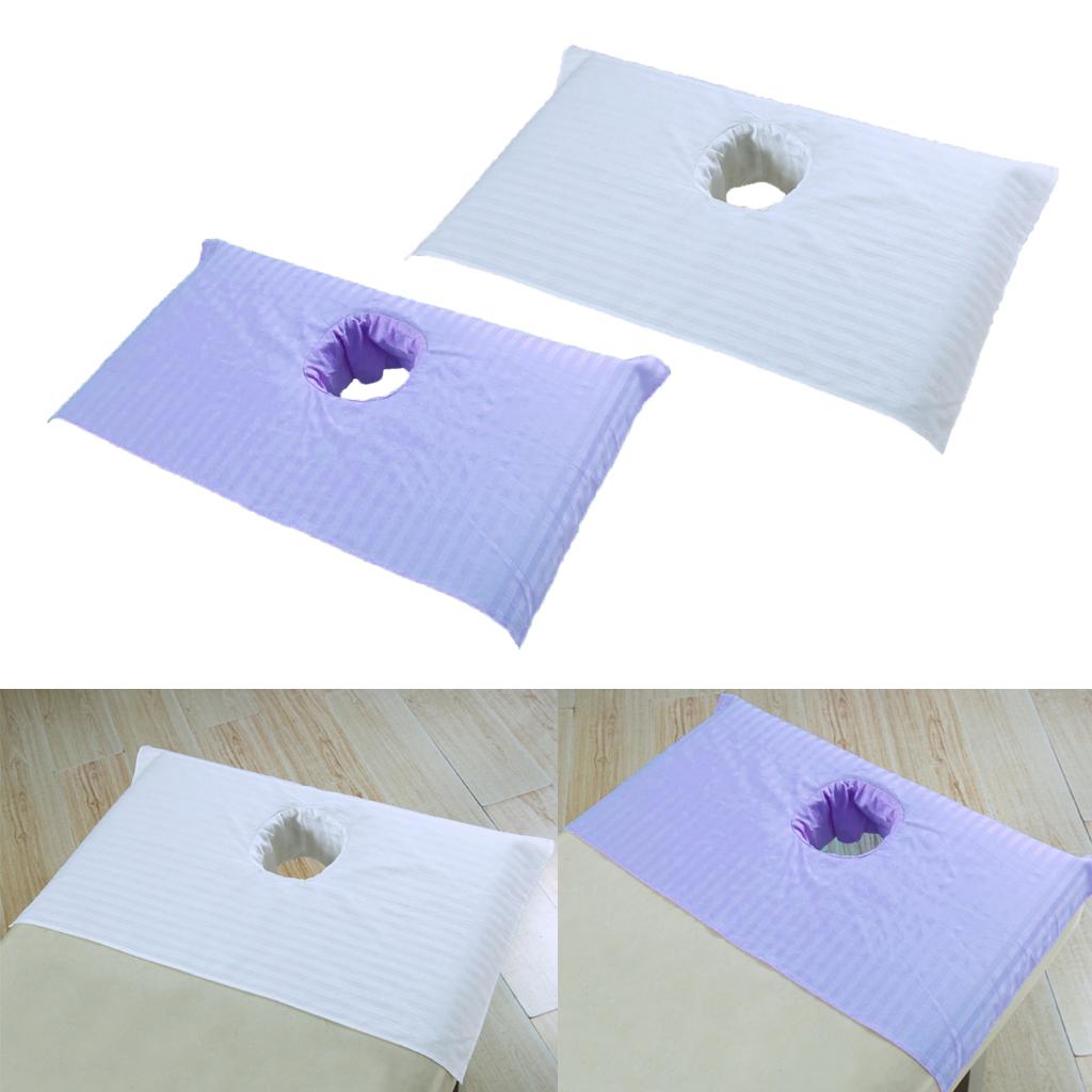 2x Soft Beauty Massage SPA Treatment Bed Cover Sheet With Breath Hole