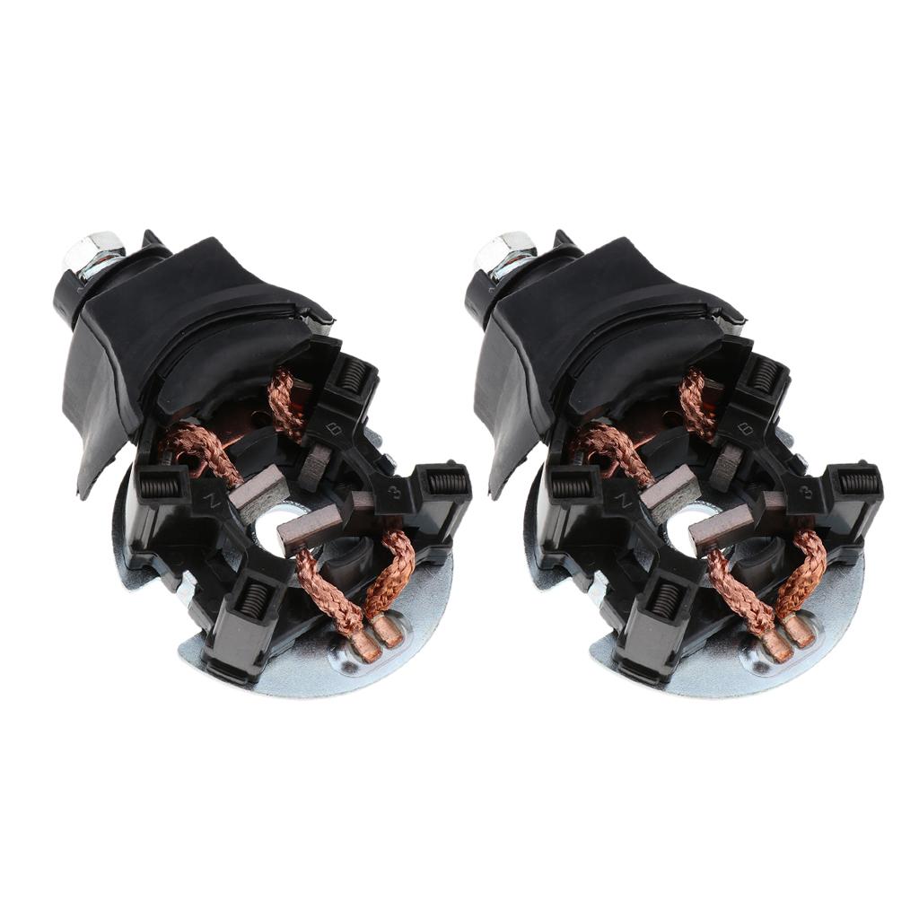 2x REPLACEMENT STARTER BRUSHES BRUSH HOLDER ASSEMBLY BRACKET For HONDA ACURA